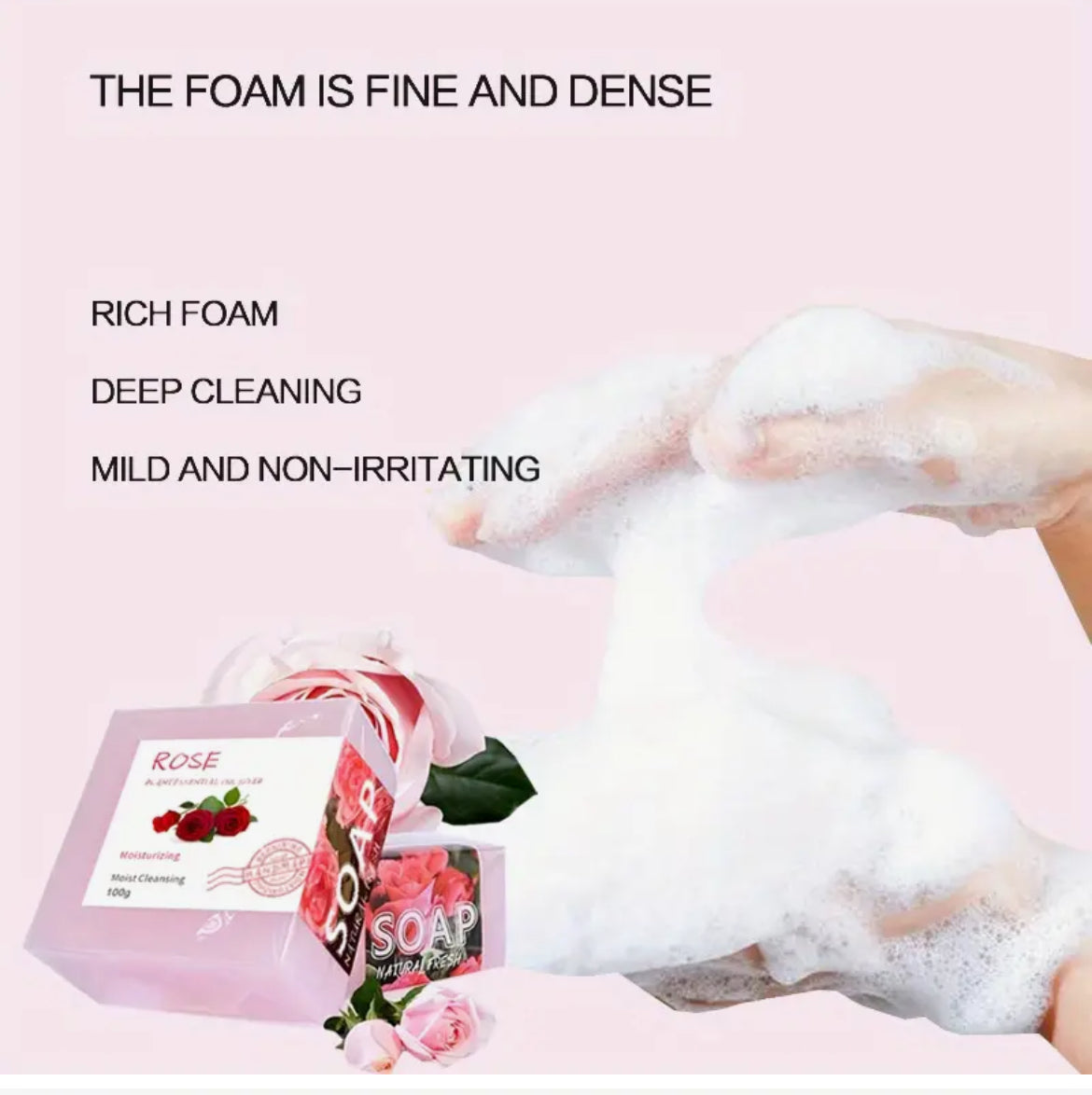 Rose hand made fragrance soap
