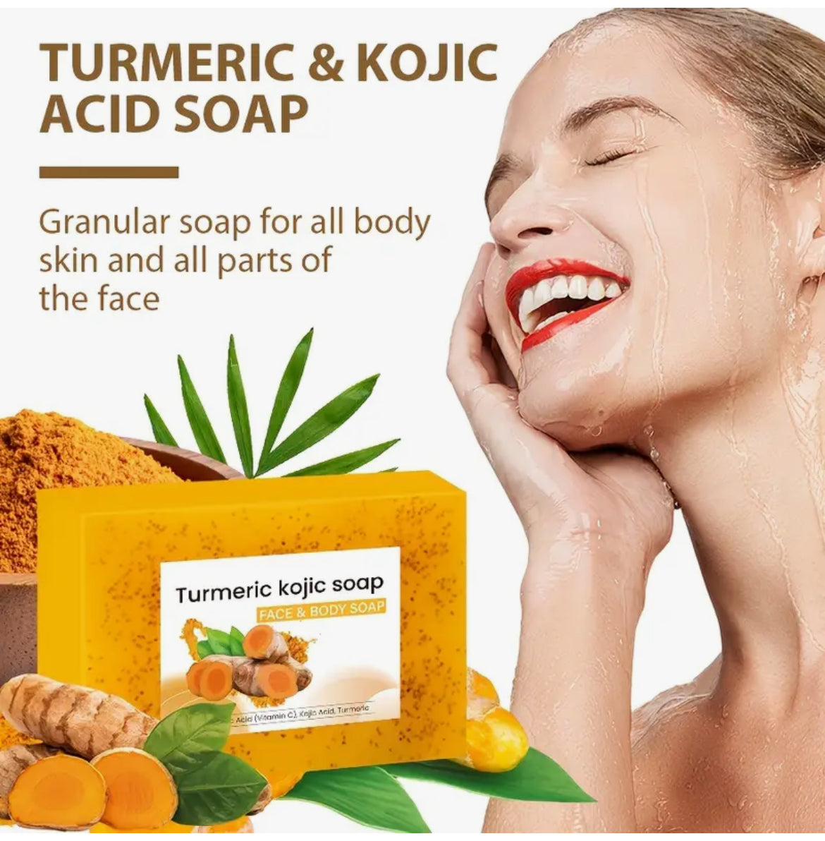 Tumeric and Kojic Citrus facial soap