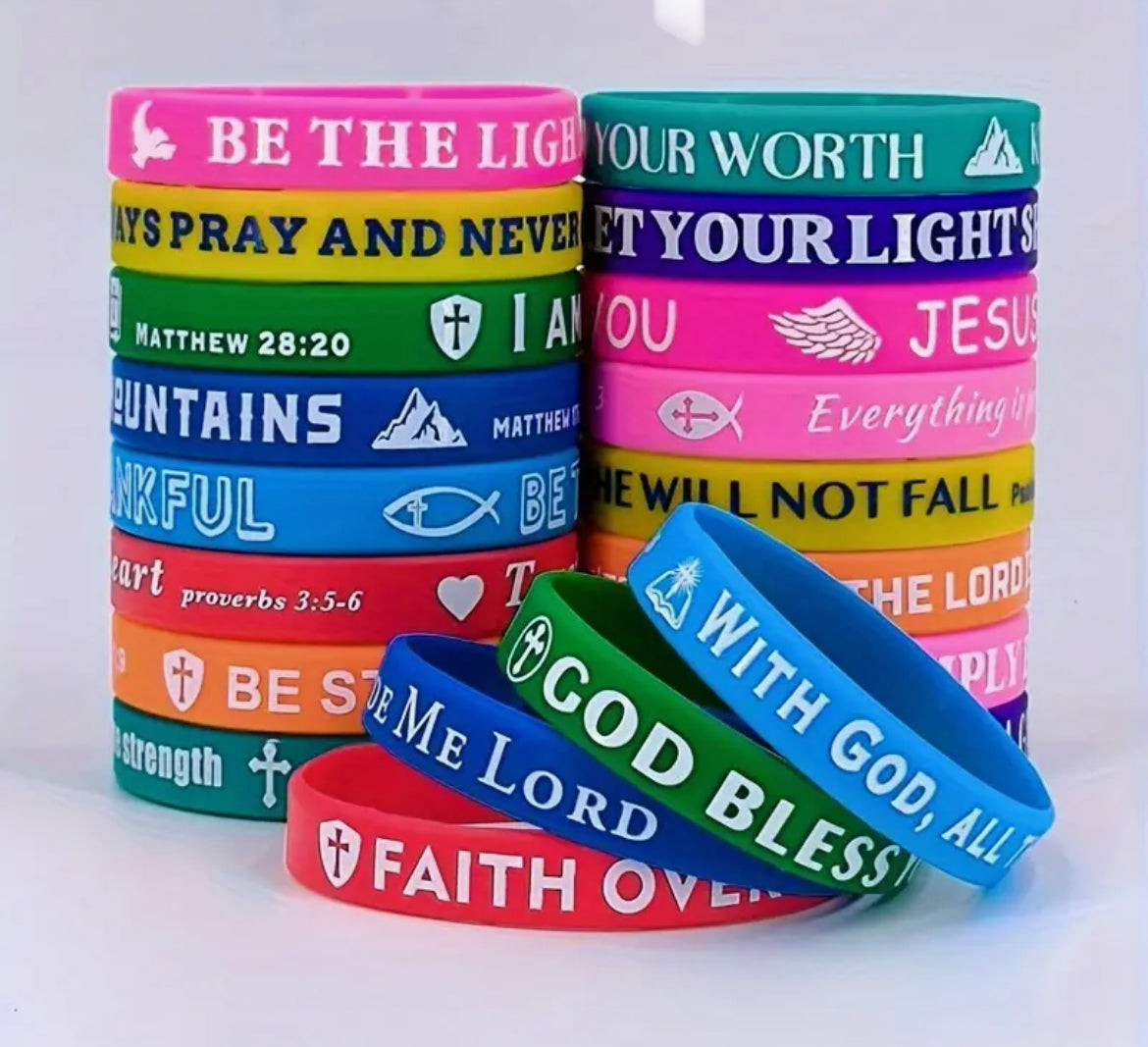 Silicone Faith Bracelets