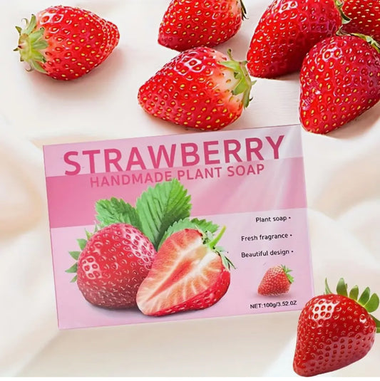 Strawberry handmade soap