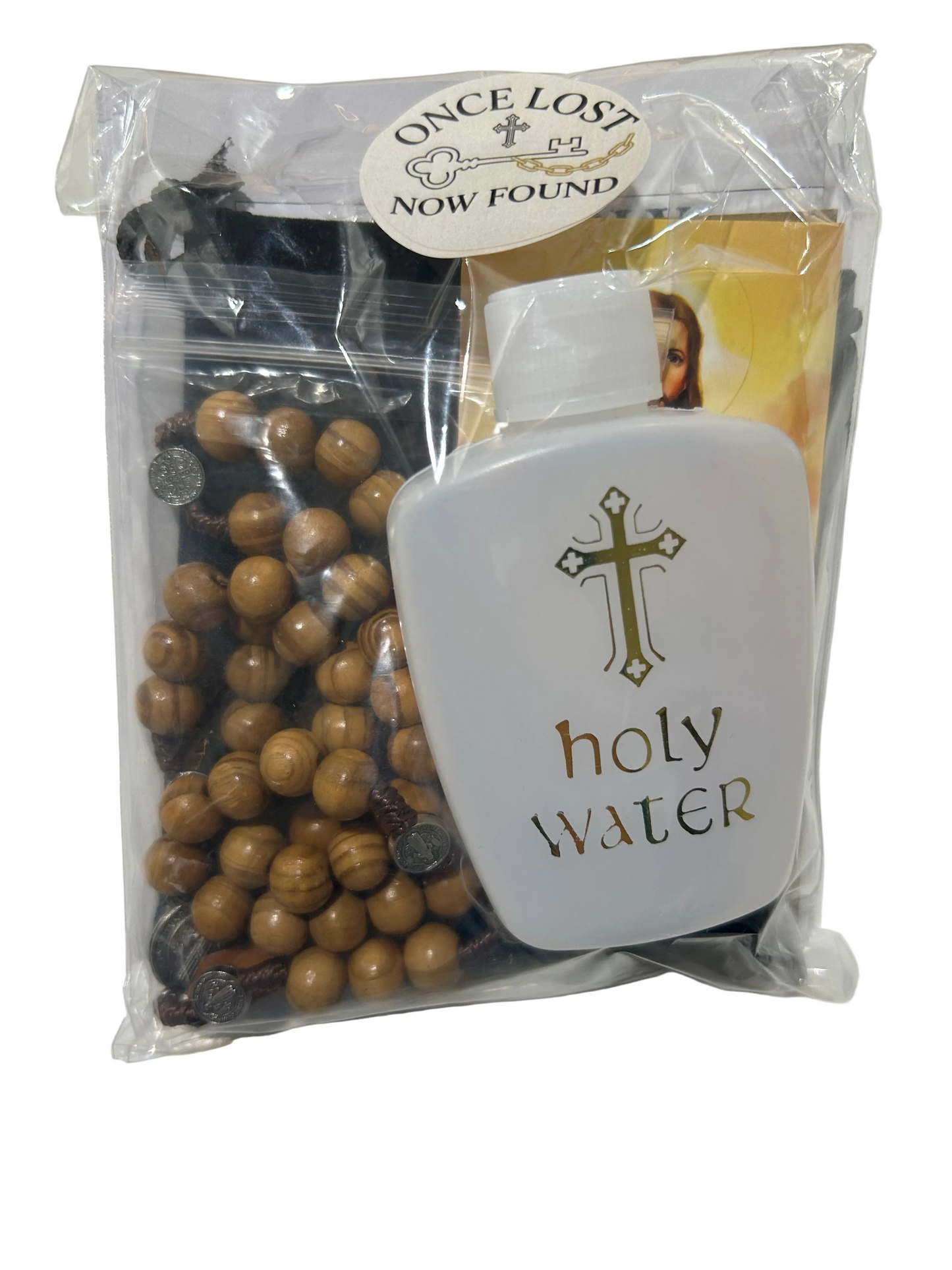 Rosary Beads and personal devotion kit.