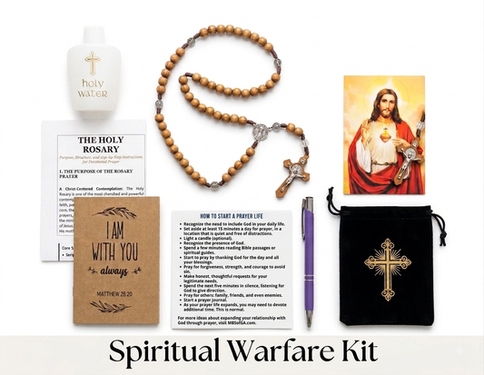 Rosary Beads and personal devotion kit.